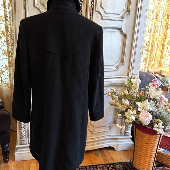 LIZ CLAIBORNE COAT LUXURIOUS CASHMERE & WOOL-SATIN LINING EX-COND. VTG SZ 12 - Picture 11 of 15